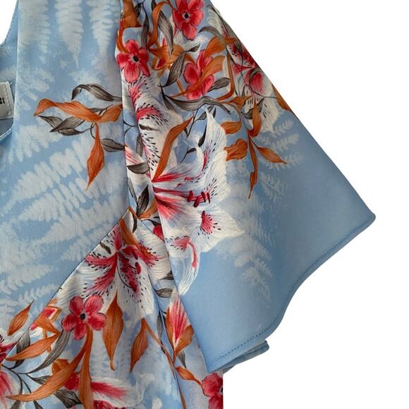 Liberty House of Hawaii Honolulu Naturally Your Vintage Blue Kaftan Dress Small - Picture 4 of 9